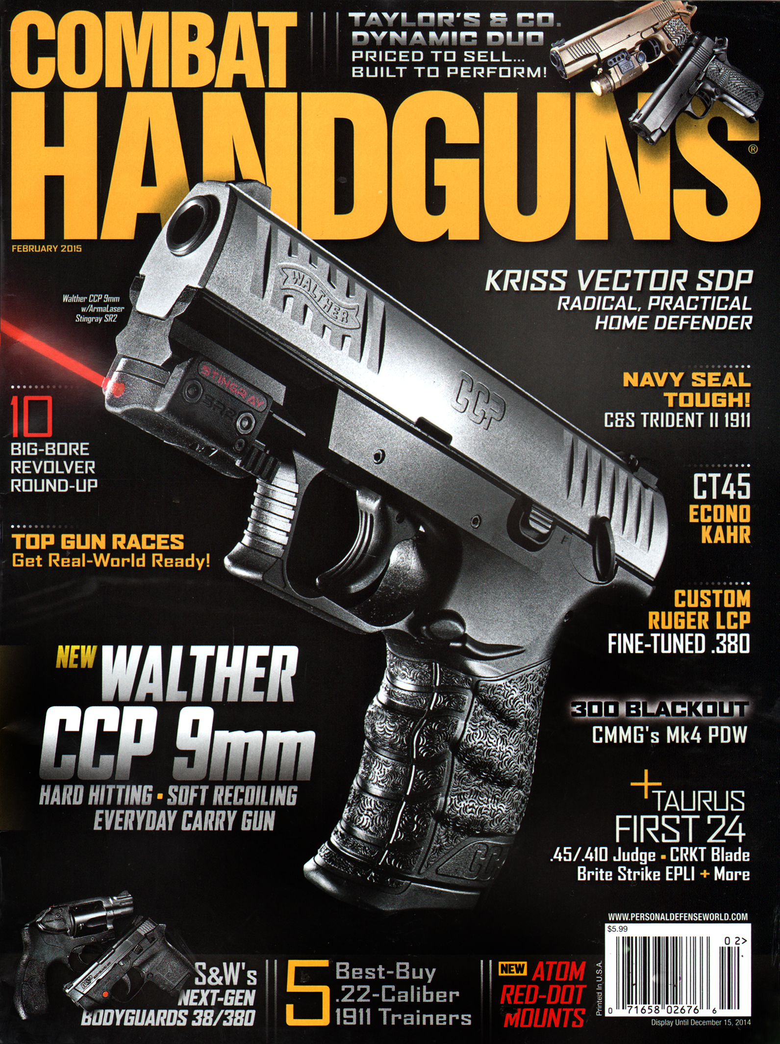 Combat-Handguns February 01, 2015 Issue Cover