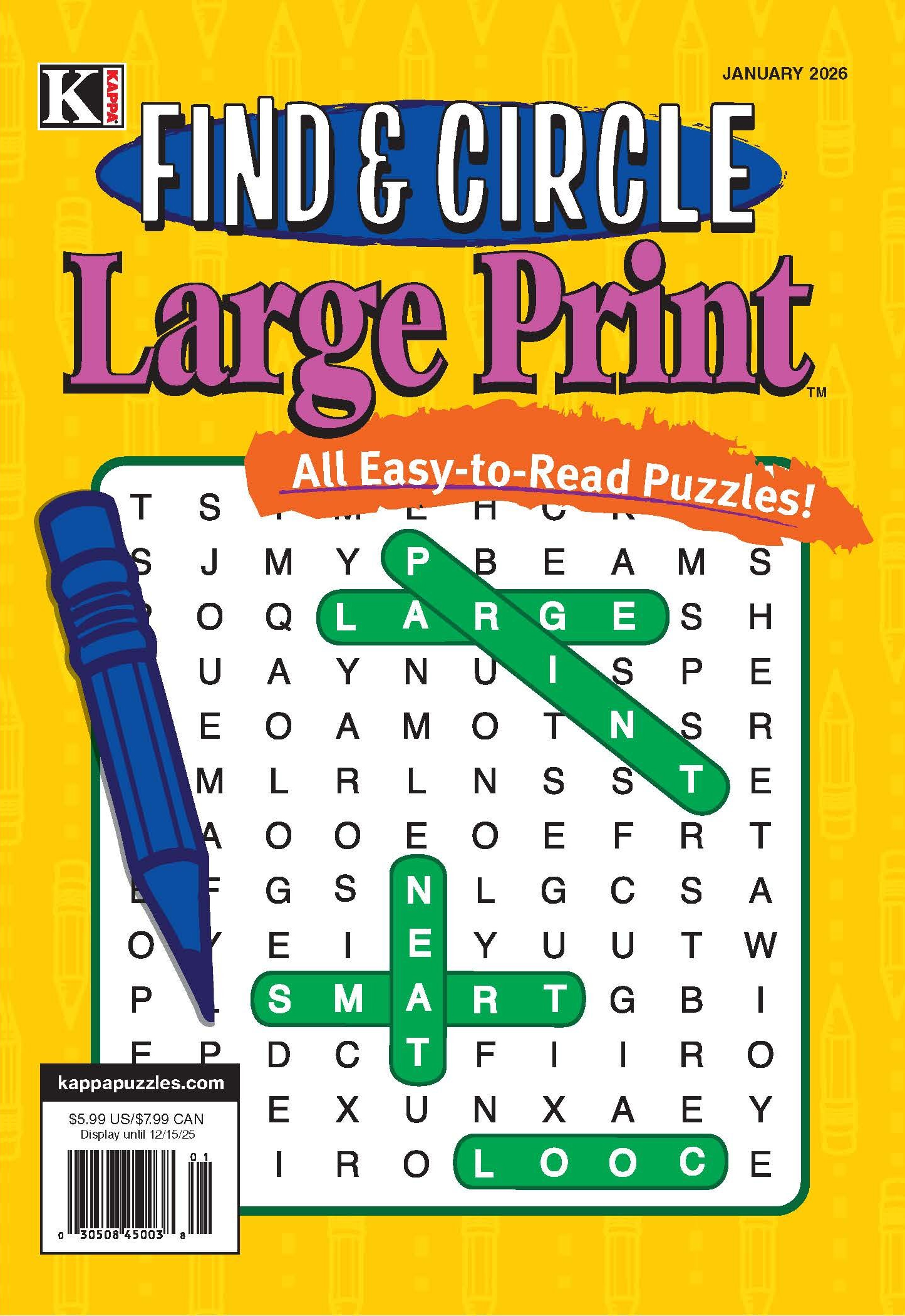 Find-and-Circle-Large-Print January 01, 2026 Issue Cover