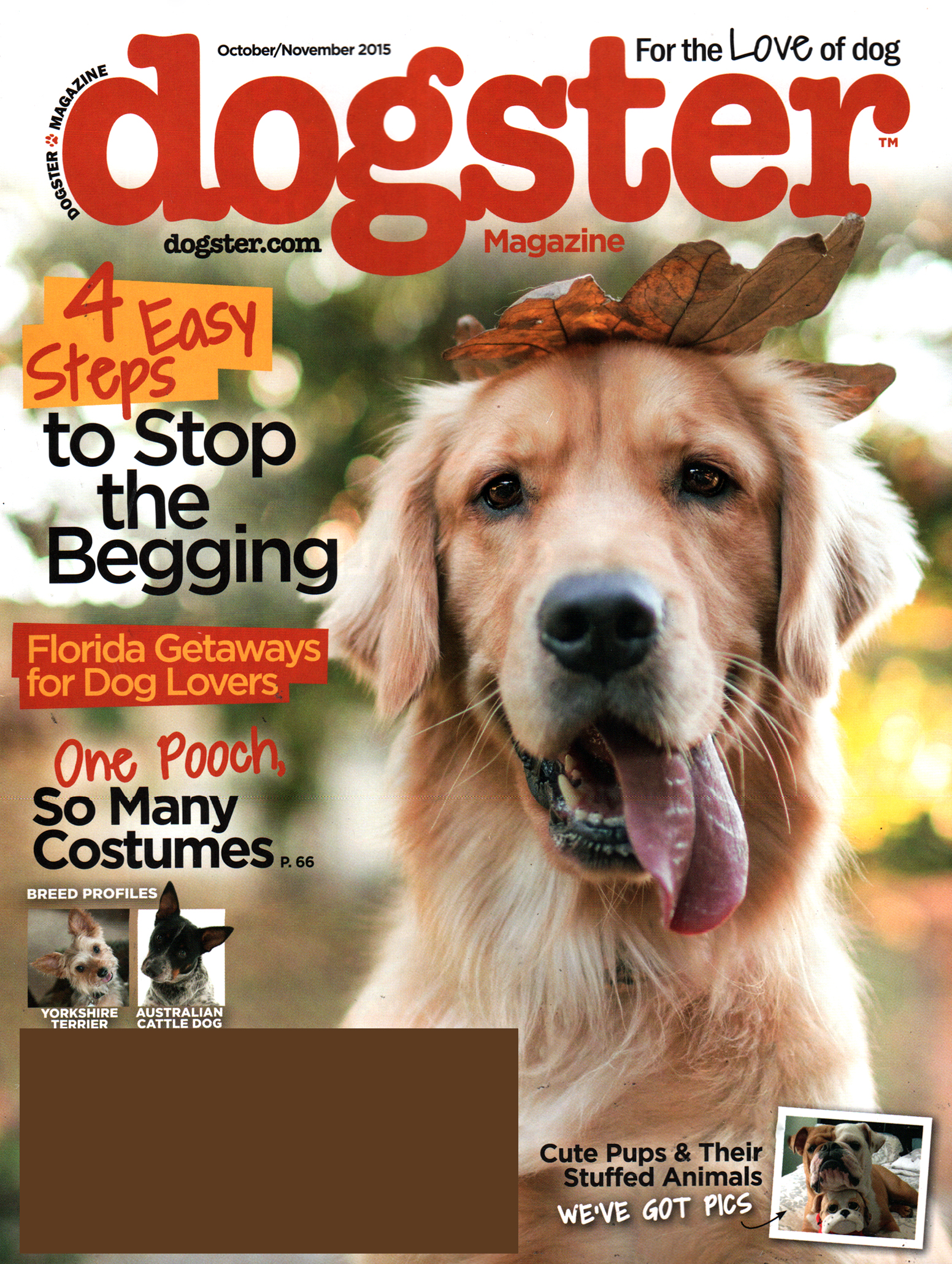 Dogster October 01, 2015 Issue Cover