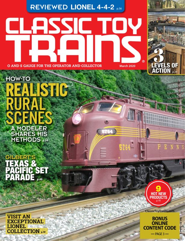 Classic-Toy-Trains March 01, 2020 Issue Cover