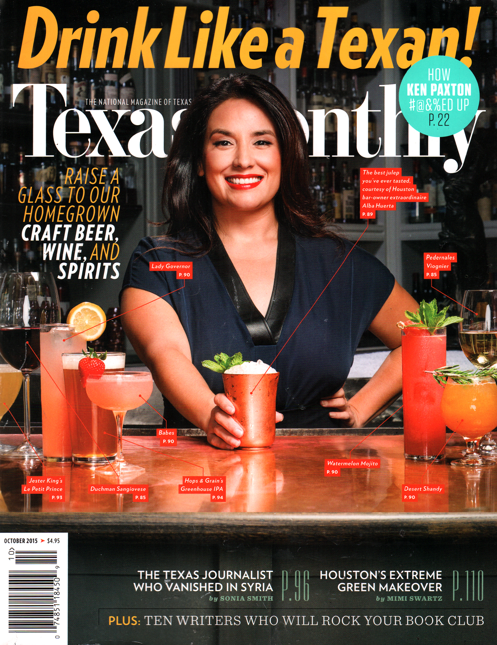 Texas-Monthly October 01, 2015 Issue Cover