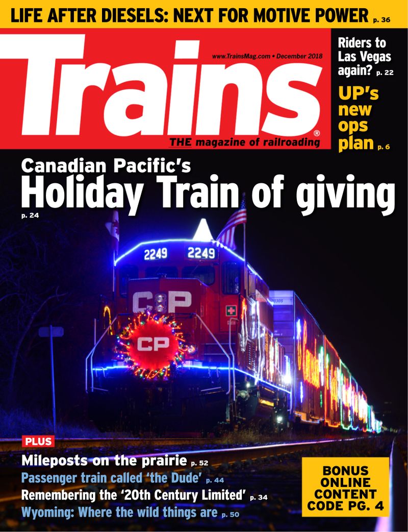Trains December 01, 2018 Issue Cover