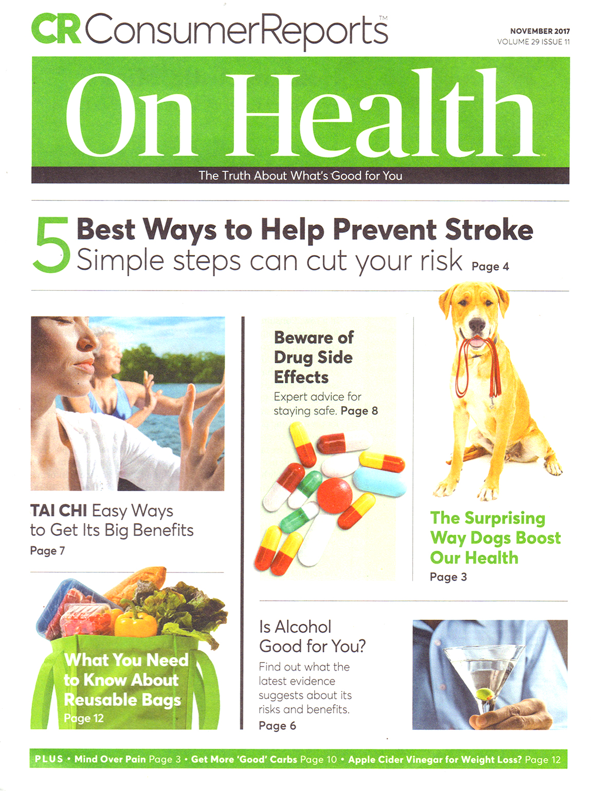 Consumer-Reports-On-Health November 01, 2017 Issue Cover