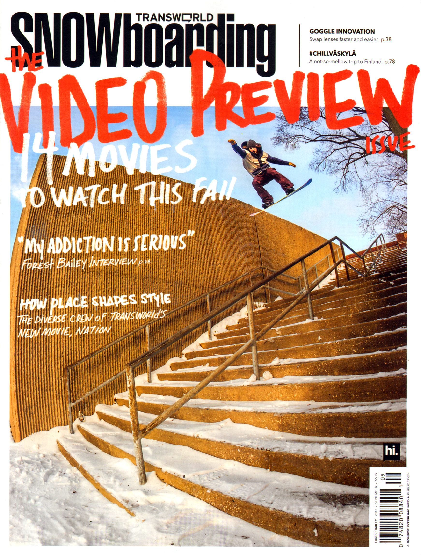 Transworld-SNOWboarding September 01, 2013 Issue Cover