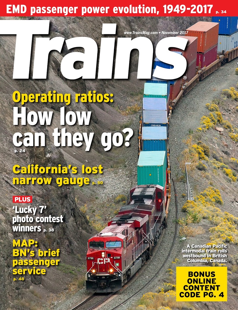 Trains November 01, 2017 Issue Cover