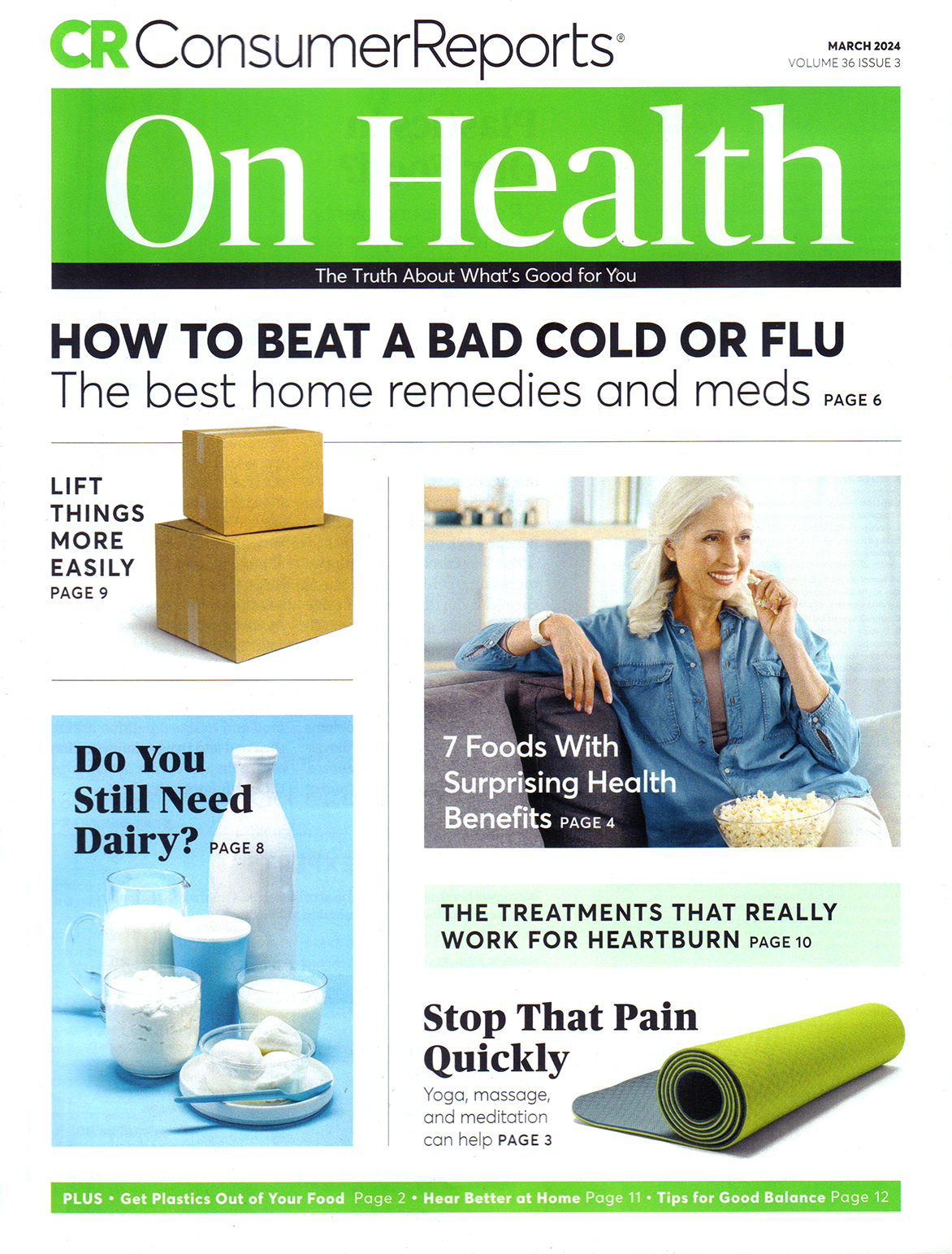 Consumer-Reports-On-Health March 01, 2024 Issue Cover