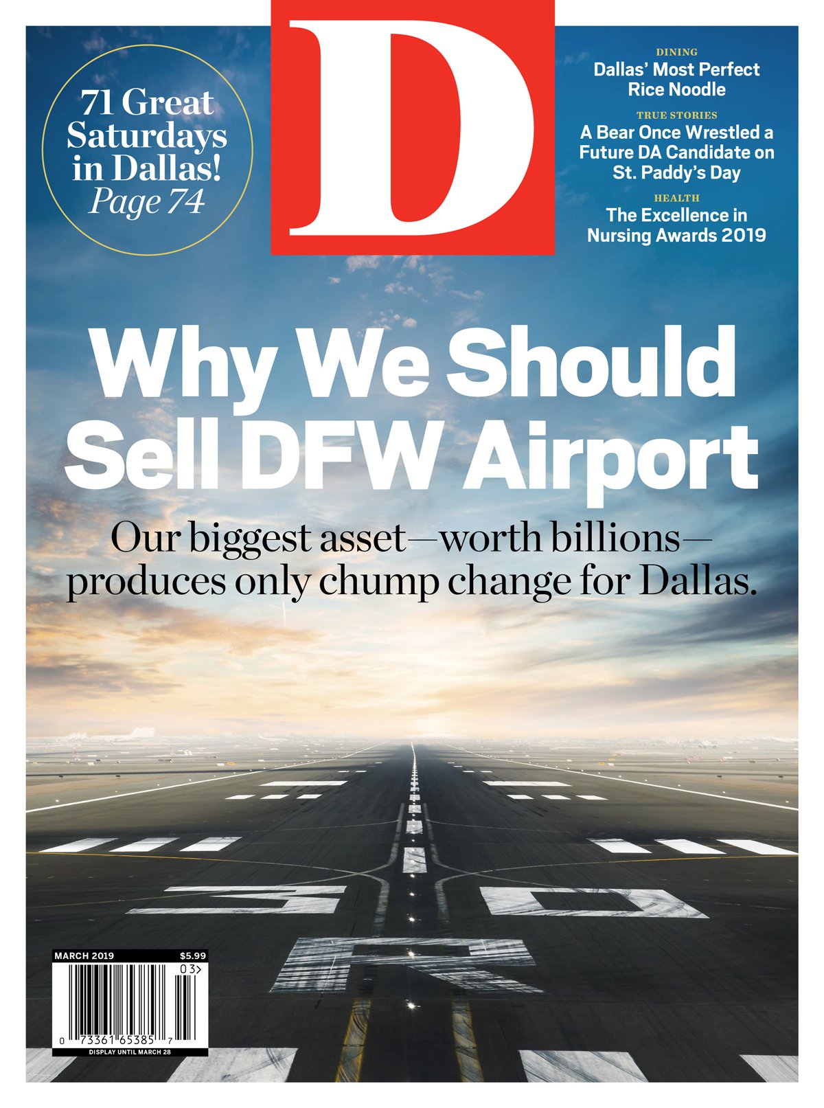 D-Magazine March 01, 2019 Issue Cover