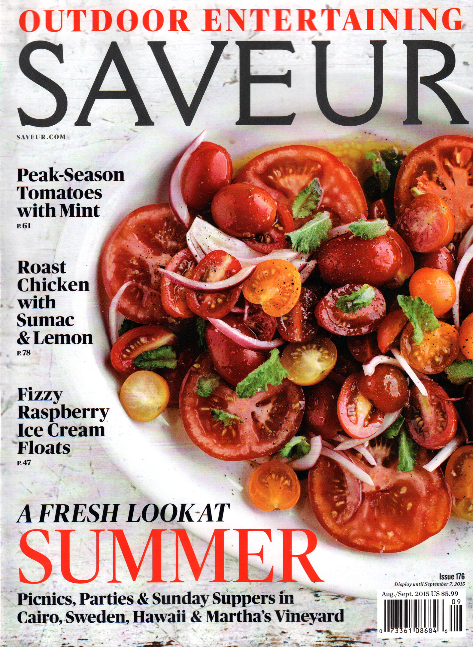 Saveur August 01, 2015 Issue Cover