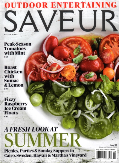 Saveur August 01, 2015 Issue Cover