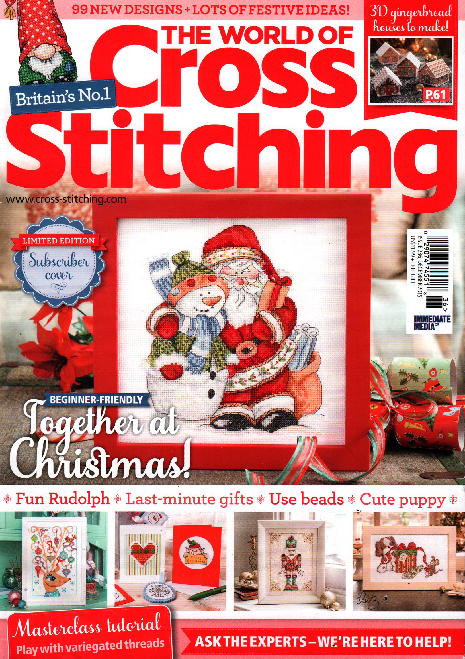 The-World-of-Cross-Stitching December 25, 2015 Issue Cover