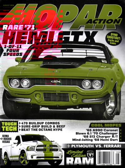 Mopar Action August 01, 2016 Issue Cover
