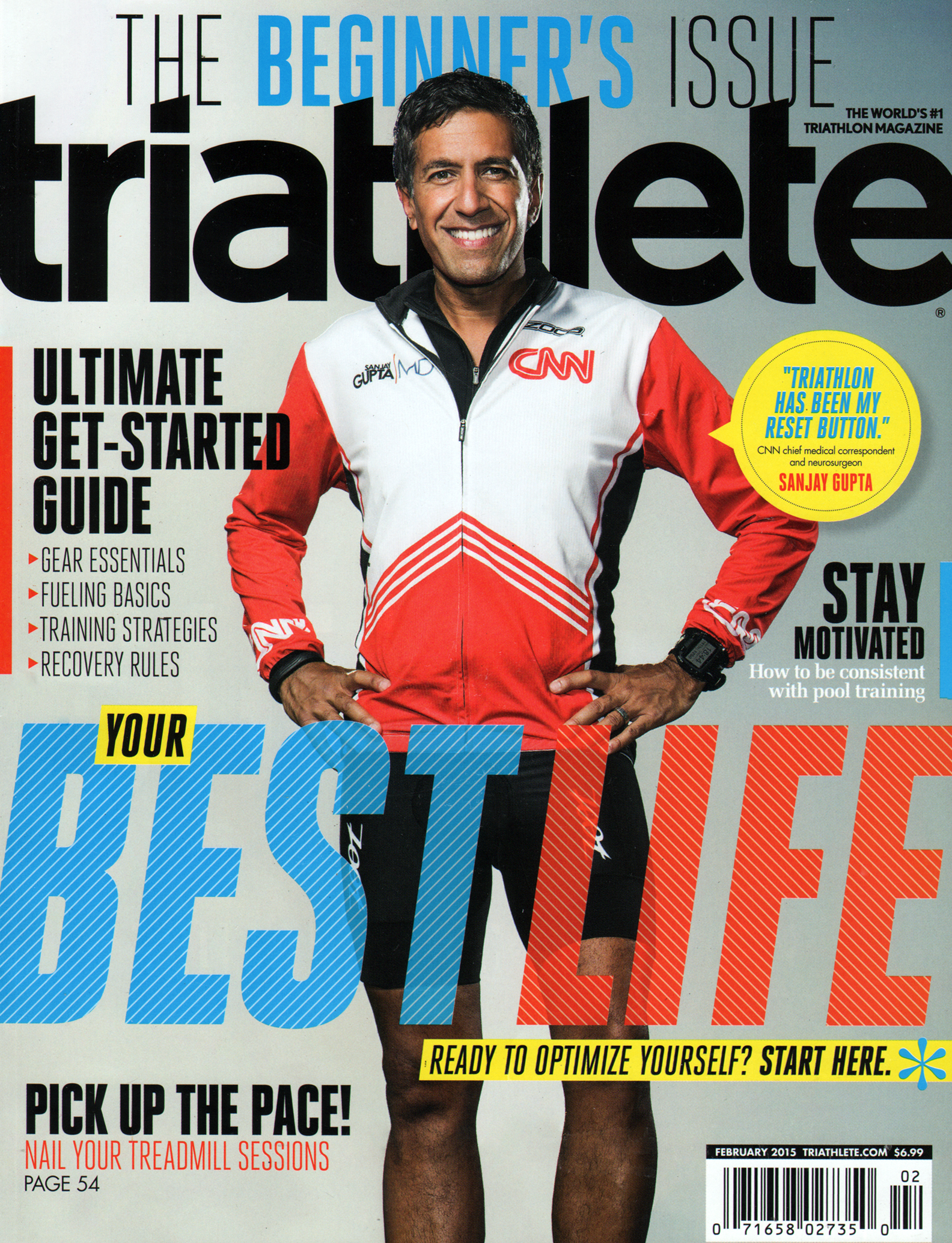 Triathlete February 01, 2015 Issue Cover