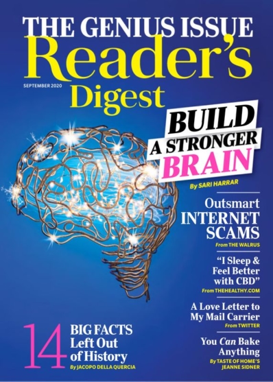 Reader's Digest September 01, 2020 Issue Cover