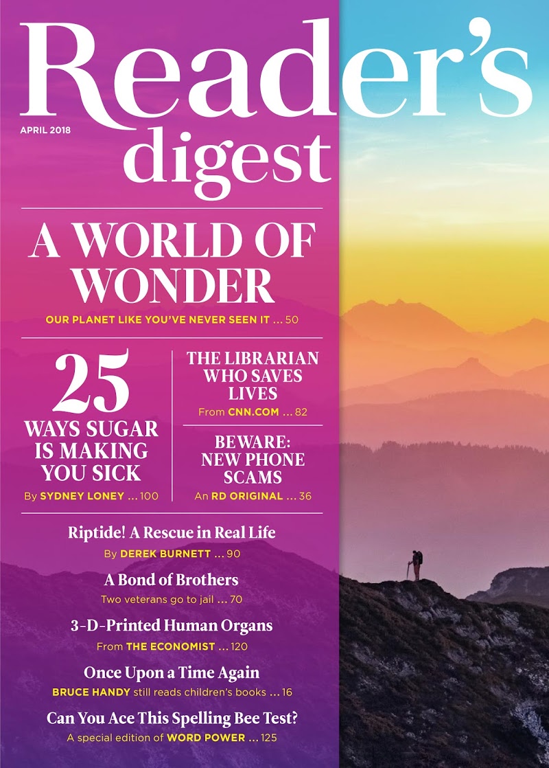 Readers-Digest April 01, 2018 Issue Cover