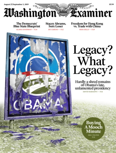 Washington Examiner August 27, 2019 Issue Cover
