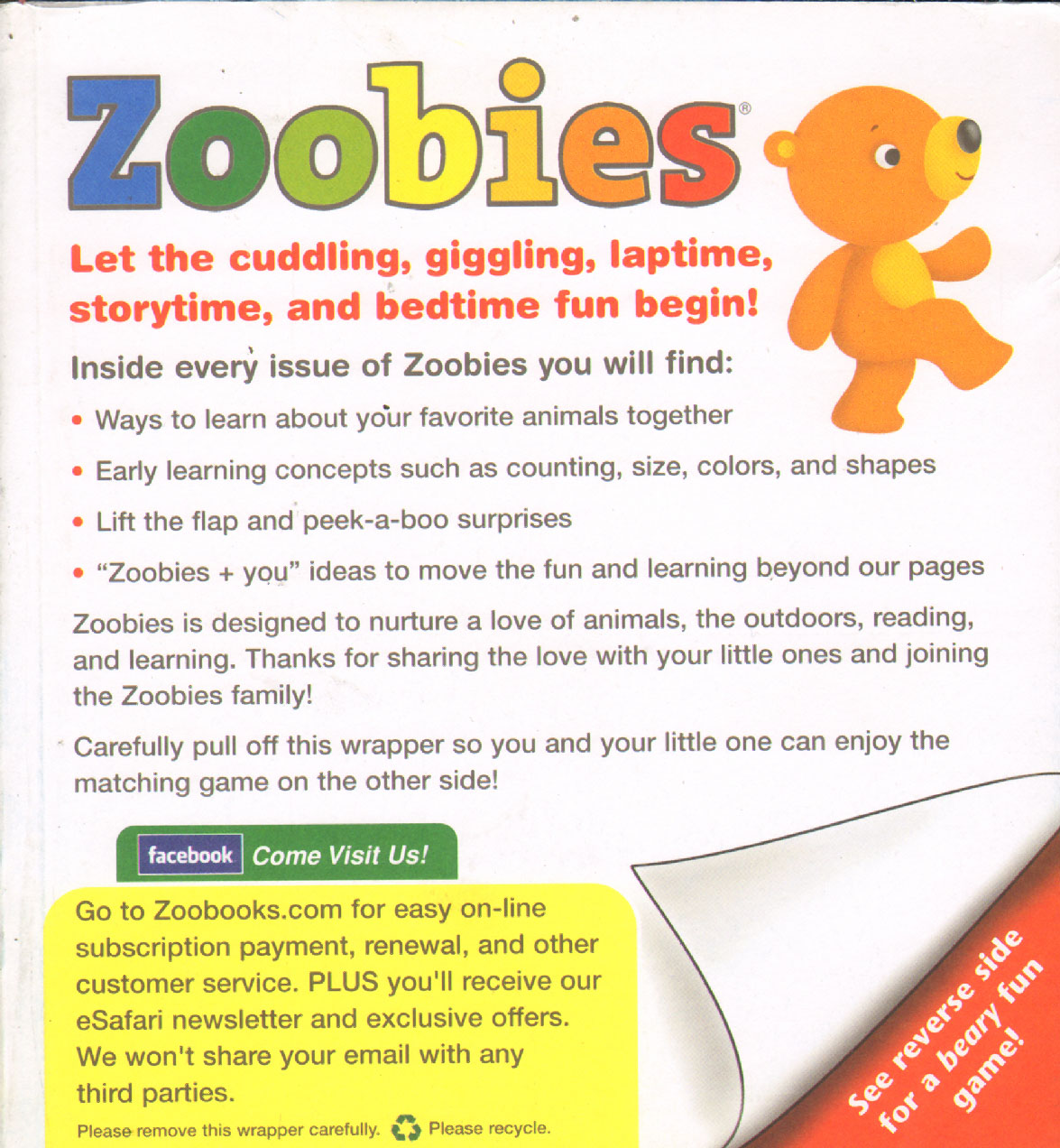 Zoobies November 01, 2010 Issue Cover