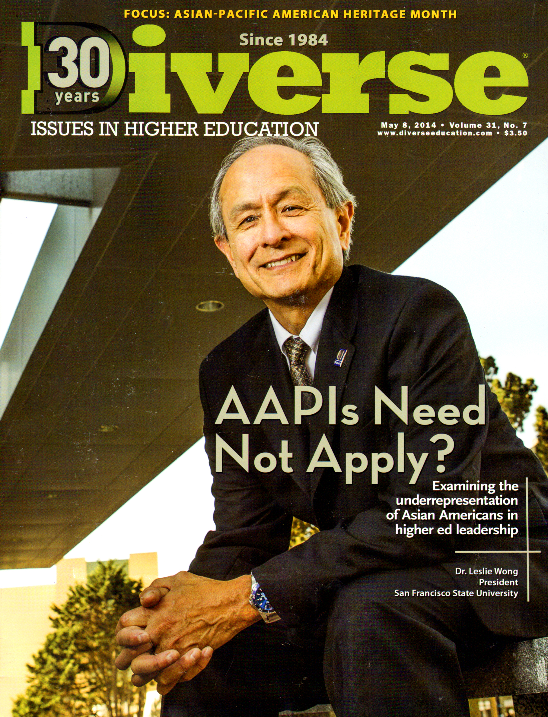 Diverse-Issues-In-Higher-Education May 08, 2014 Issue Cover