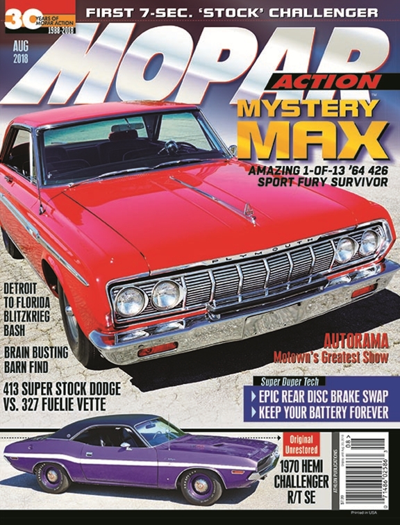 Mopar-Action August 01, 2018 Issue Cover