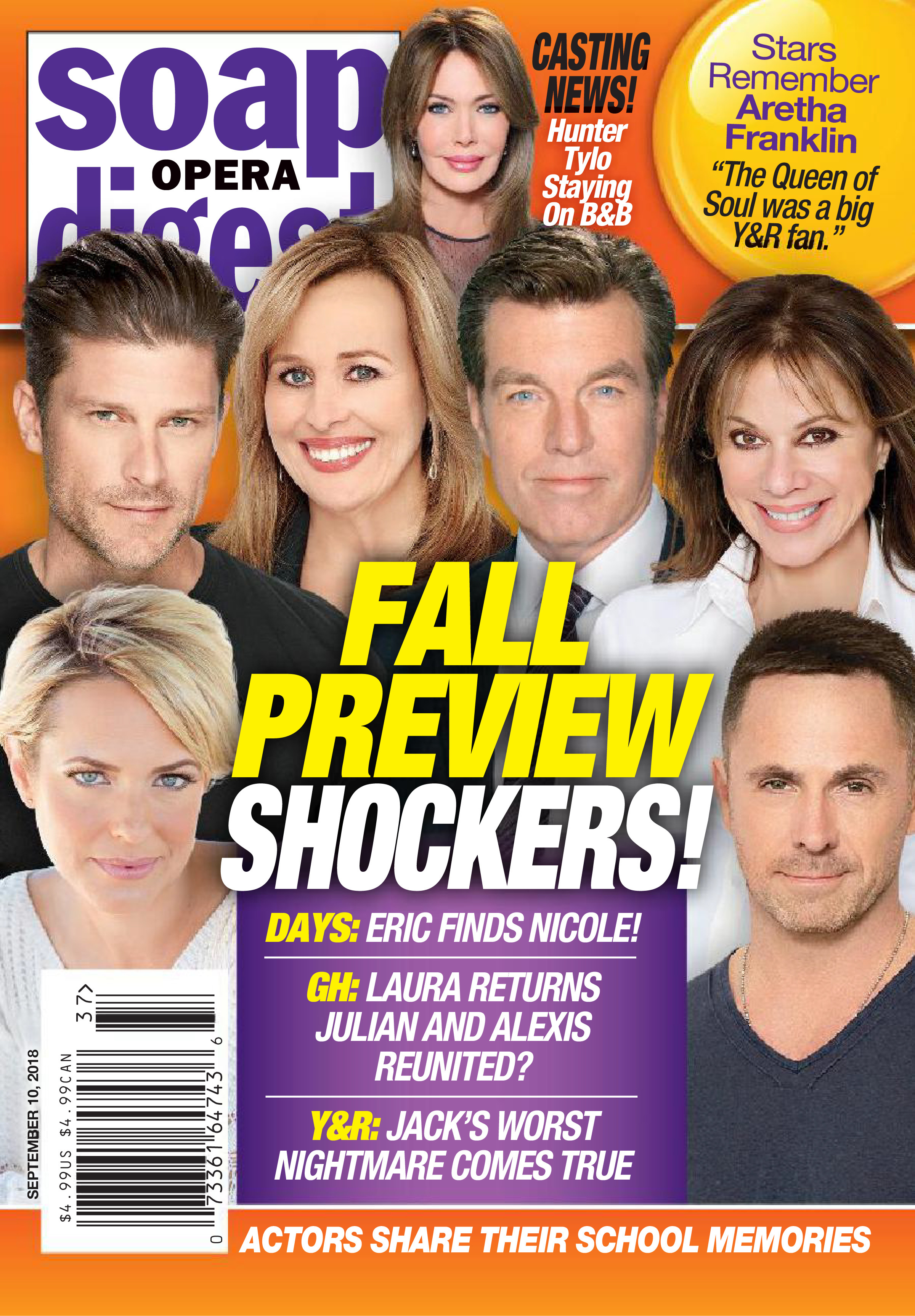 soap-opera-digest September 10, 2018 Issue Cover