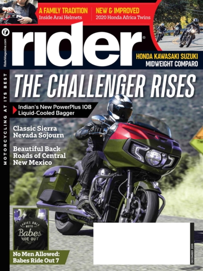 Rider December 01, 2019 Issue Cover