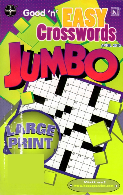 Good N Easy Crosswords Jumbo April 01, 2013 Issue Cover