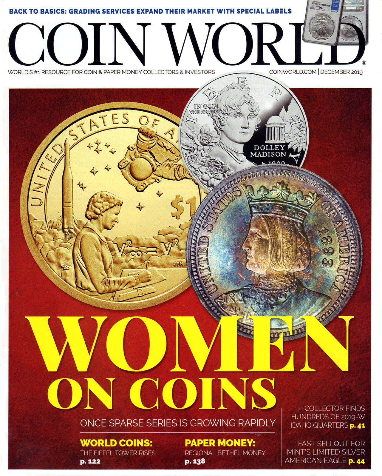 Coin-World-Monthly December 01, 2019 Issue Cover
