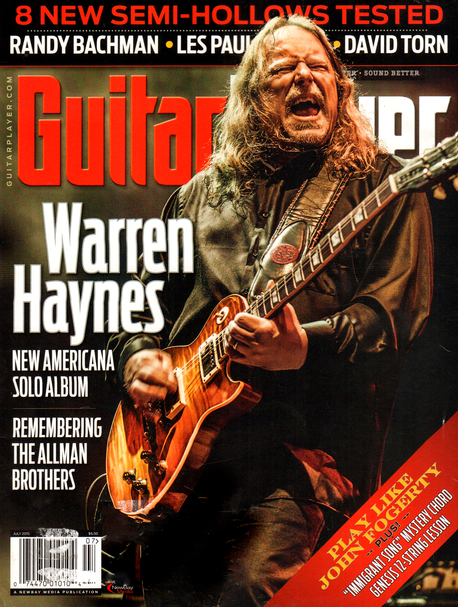 Guitar-Player July 01, 2015 Issue Cover