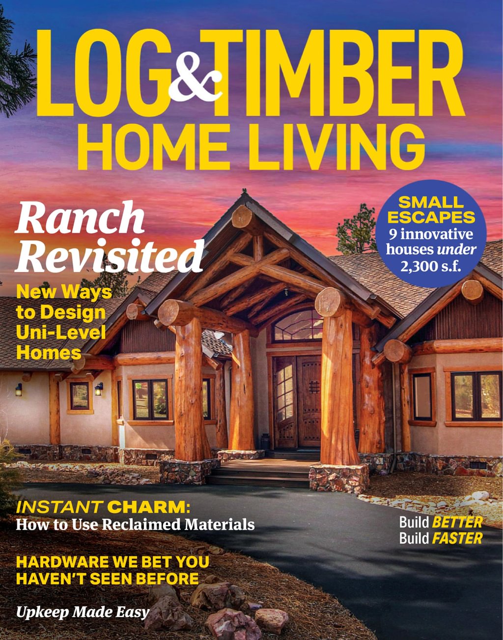 Log-and-Timber-Home-Living August 01, 2024 Issue Cover