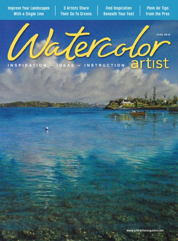 Watercolor-Artist June 01, 2016 Issue Cover
