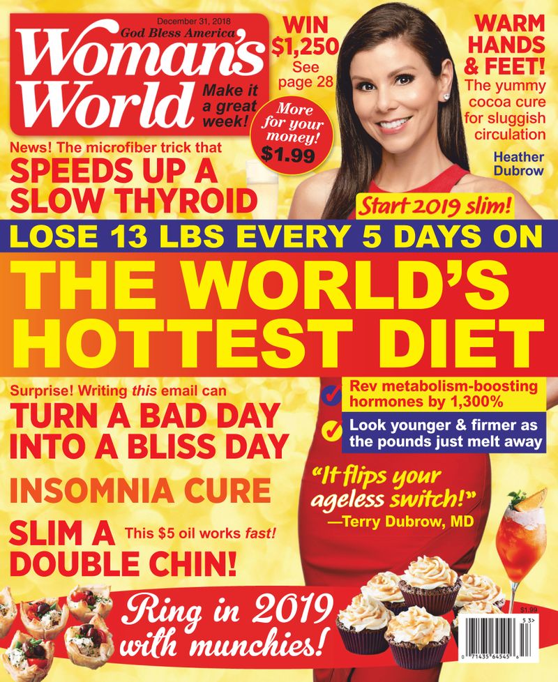 Womans-World December 31, 2018 Issue Cover