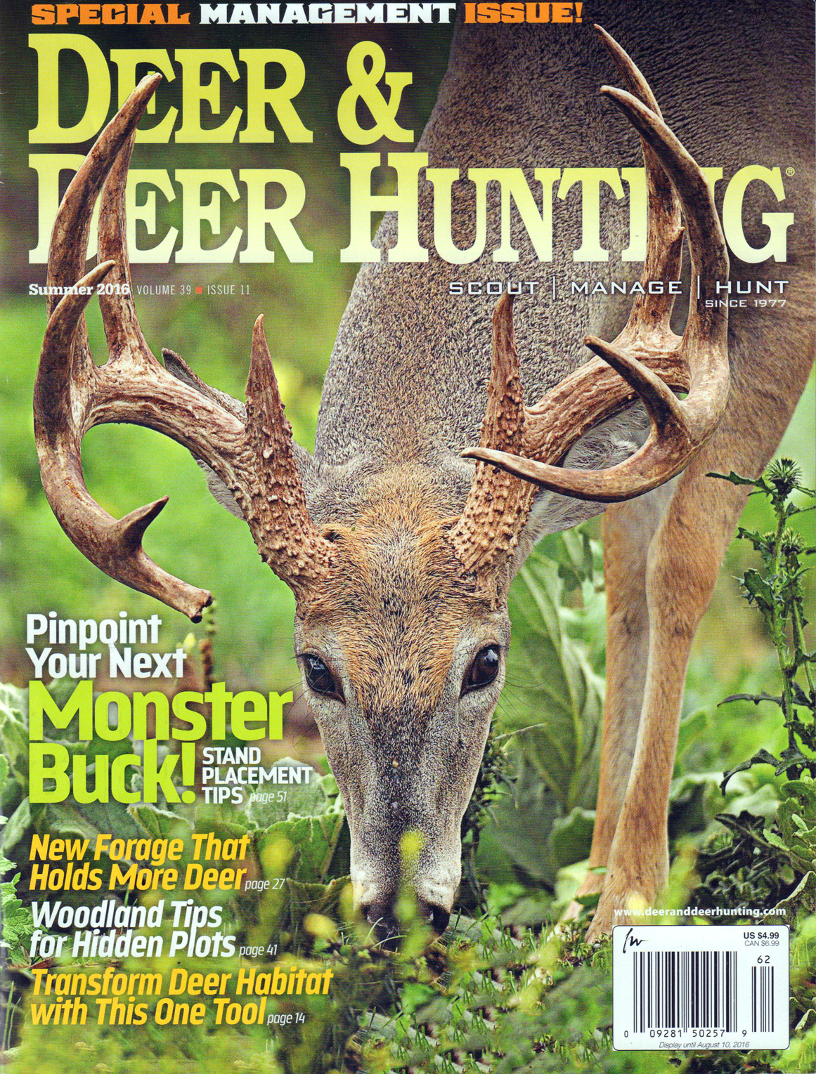 Deer-and-Deer-Hunting June 15, 2016 Issue Cover