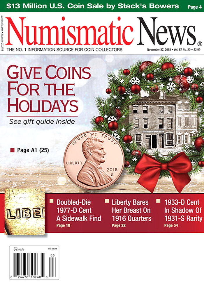 Numismatic-News November 27, 2018 Issue Cover
