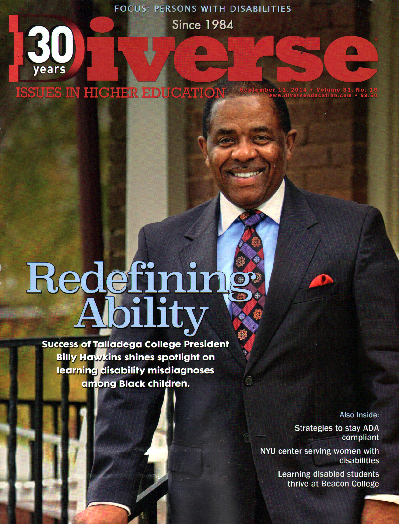Diverse-Issues-In-Higher-Education September 11, 2014 Issue Cover