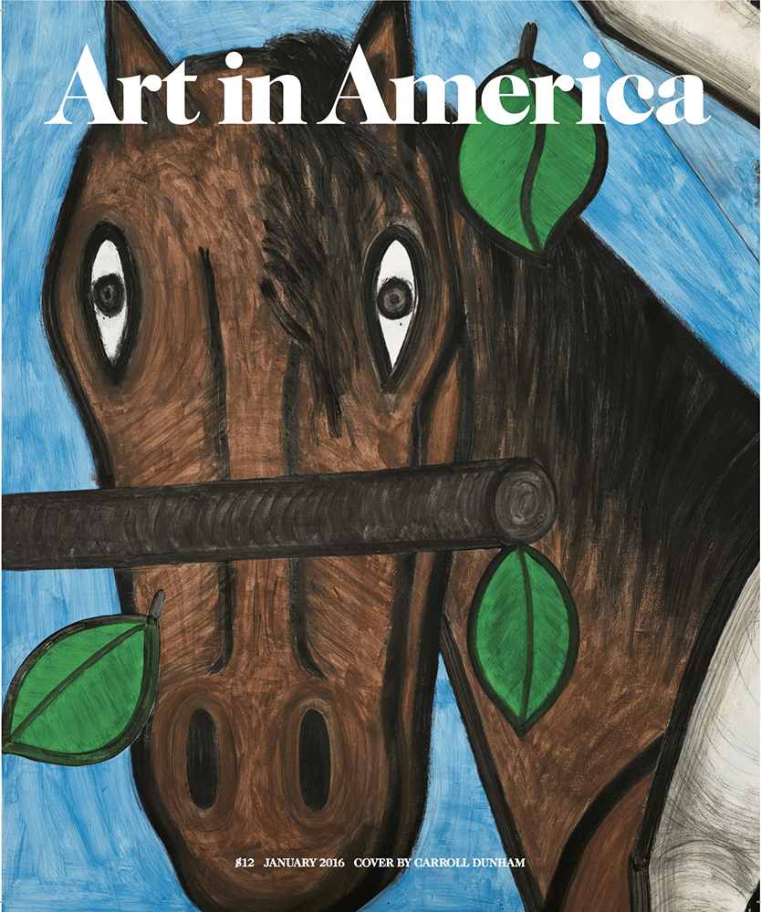 Art-In-America January 01, 2016 Issue Cover