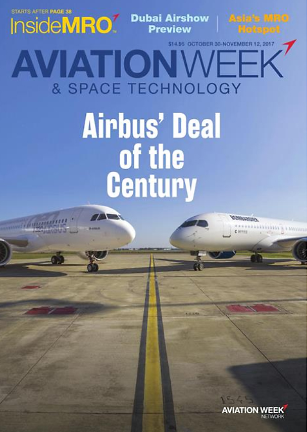 Aviation-Week-and-Space-Technology October 30, 2017 Issue Cover