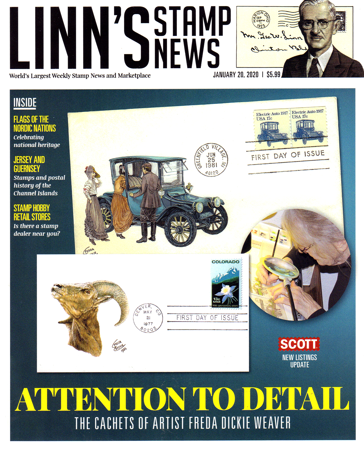 Linns-Stamp-News-Weekly January 20, 2020 Issue Cover