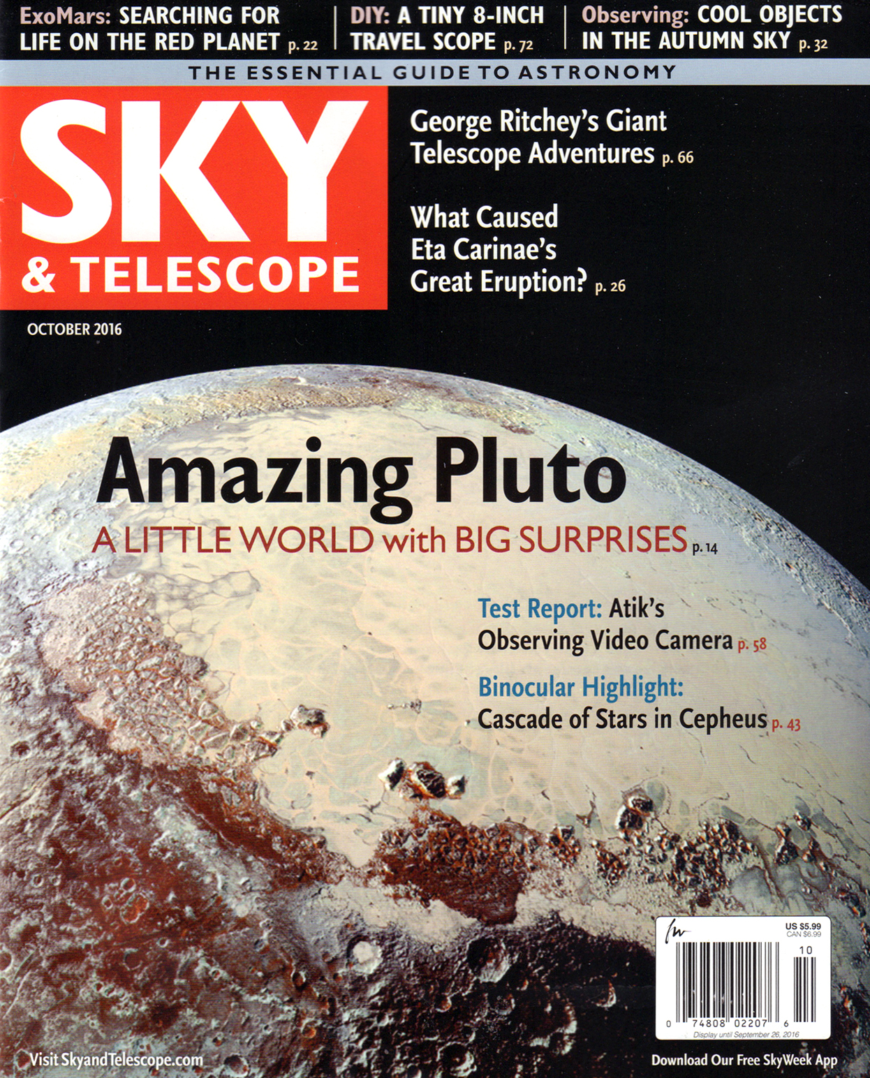 Sky-and-Telescope October 01, 2016 Issue Cover