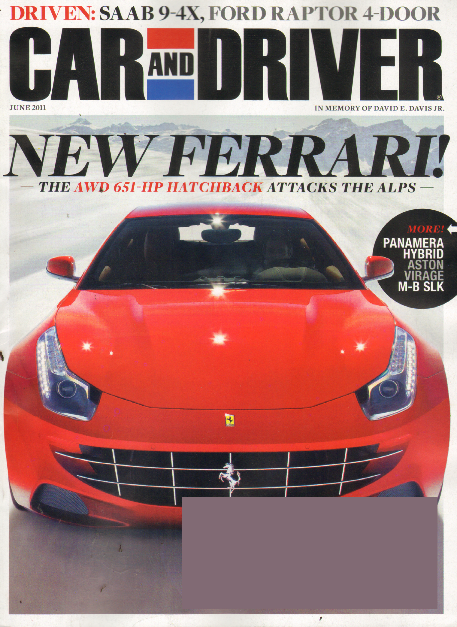 Car-And-Driver June 01, 2011 Issue Cover