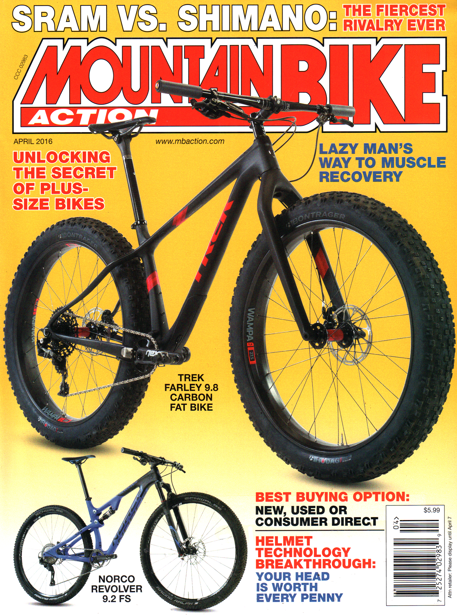 Mountain-Bike-Action April 01, 2016 Issue Cover