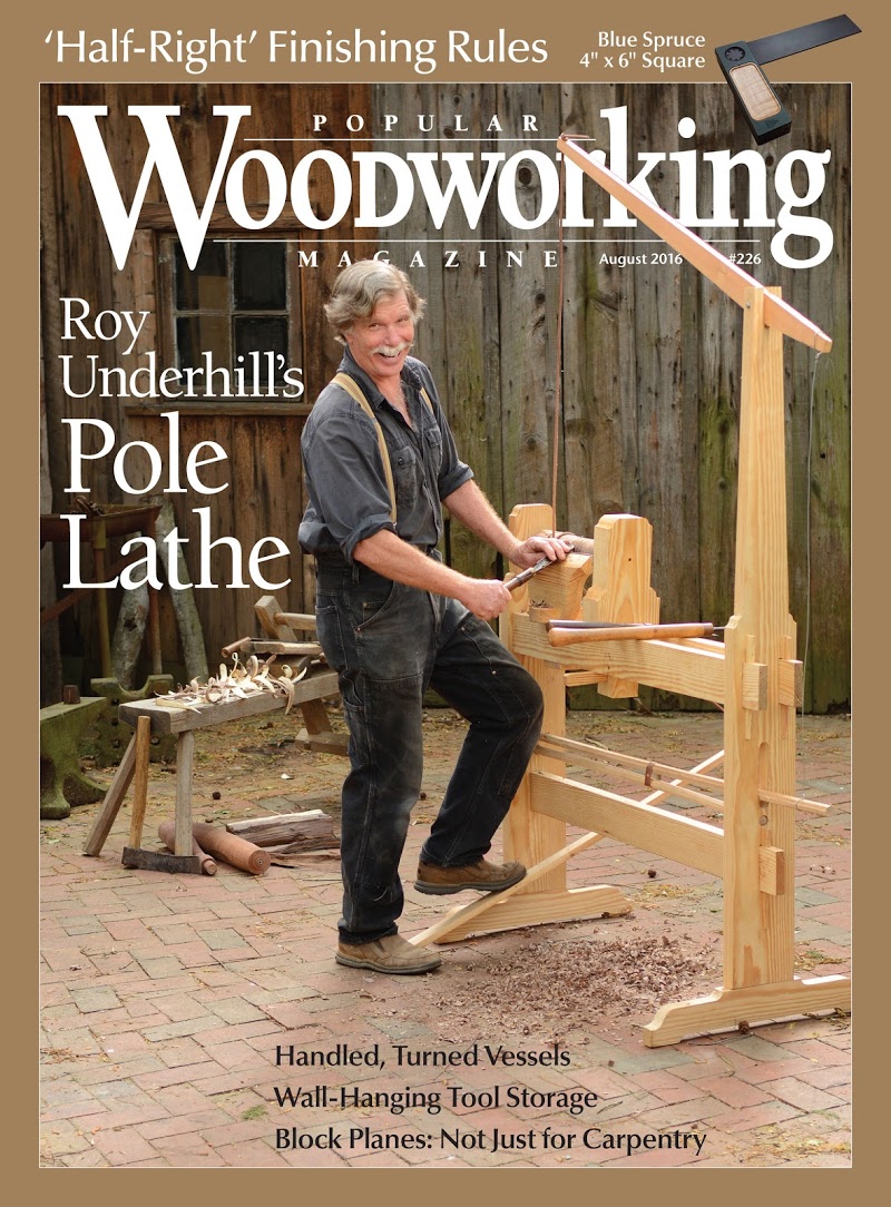 Popular-Woodworking July 01, 2016 Issue Cover