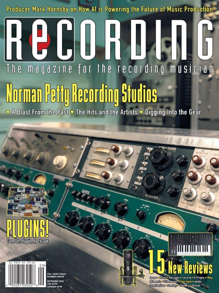 Recording-Magazine September 01, 2025 Issue Cover