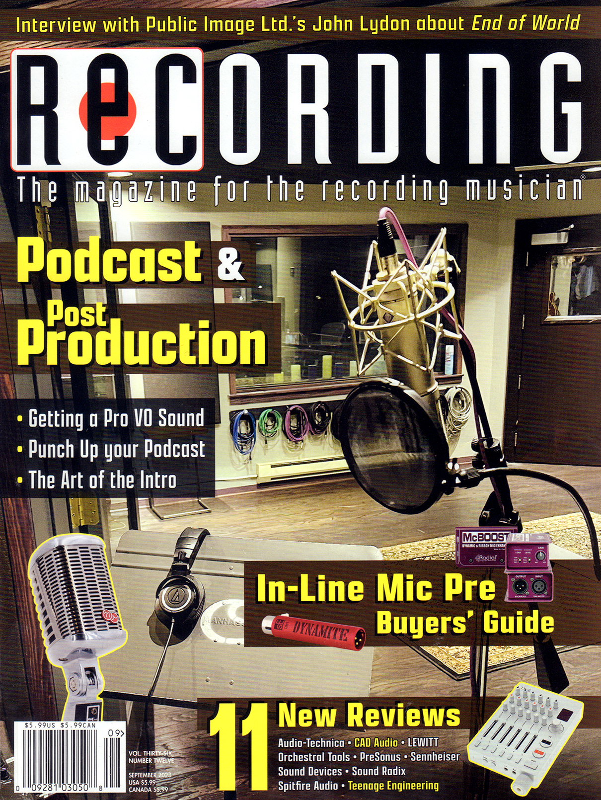Recording-Magazine September 01, 2023 Issue Cover