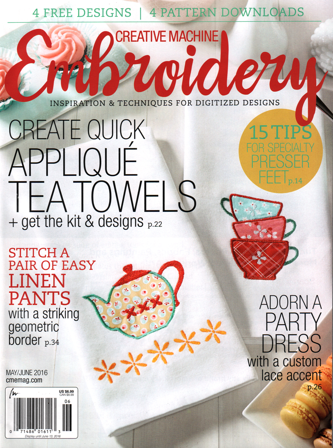 Creative-Machine-Embroidery May 01, 2016 Issue Cover