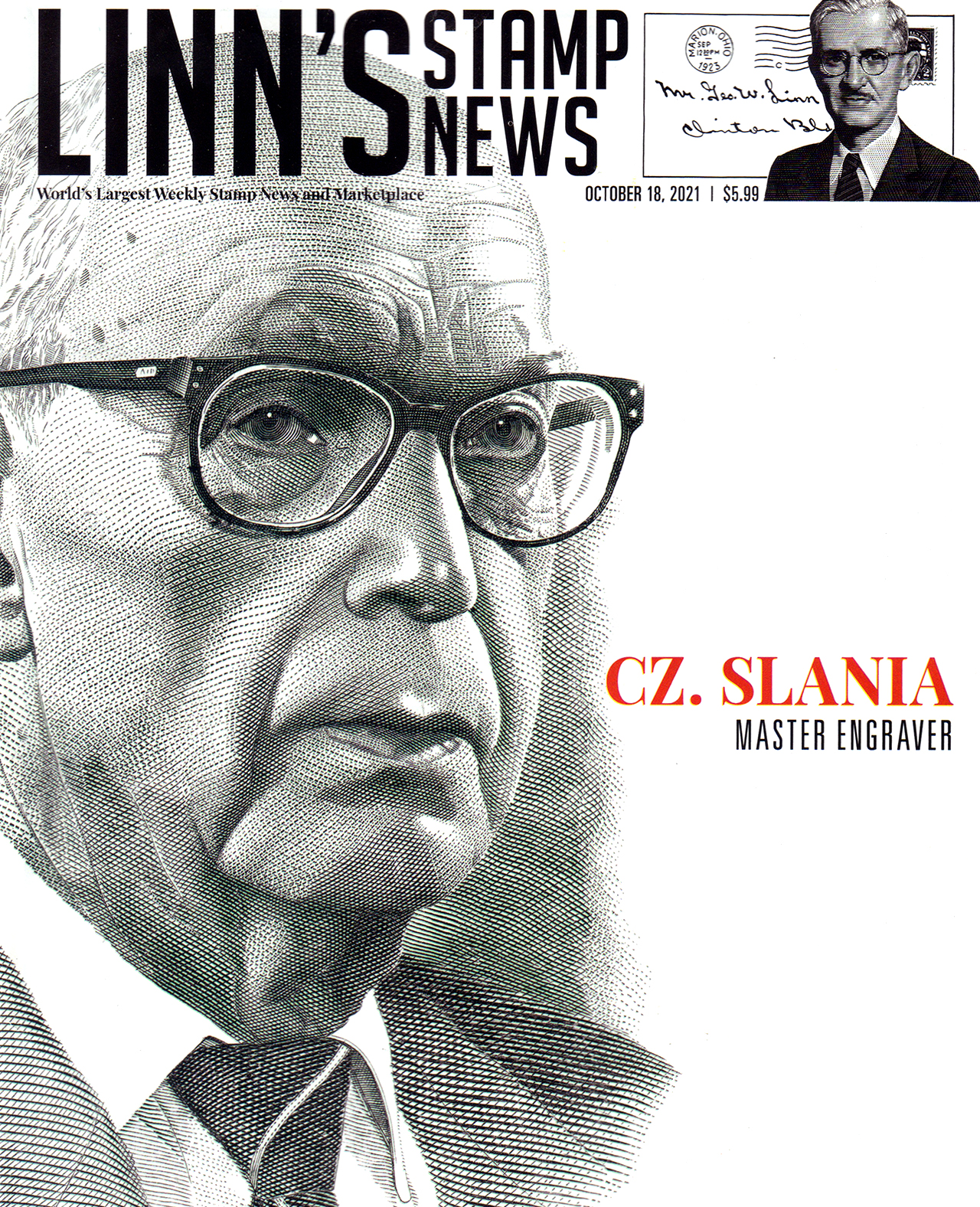 linns-stamp-news-weekly October 18, 2021 Issue Cover