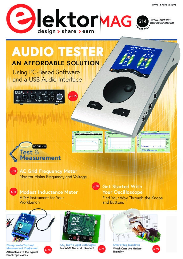 Elektor---North-American-Edition July 01, 2022 Issue Cover
