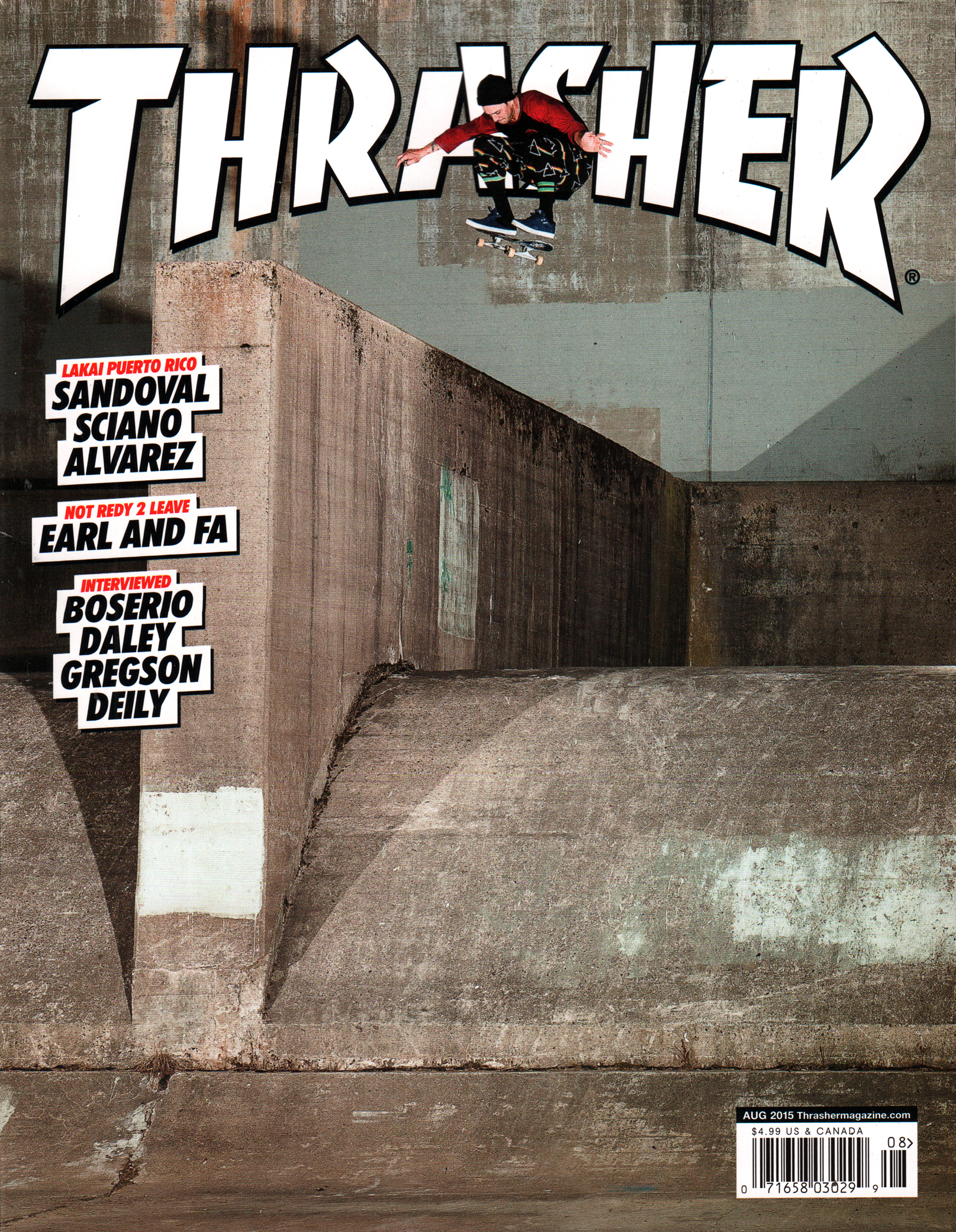 Thrasher August 01, 2015 Issue Cover