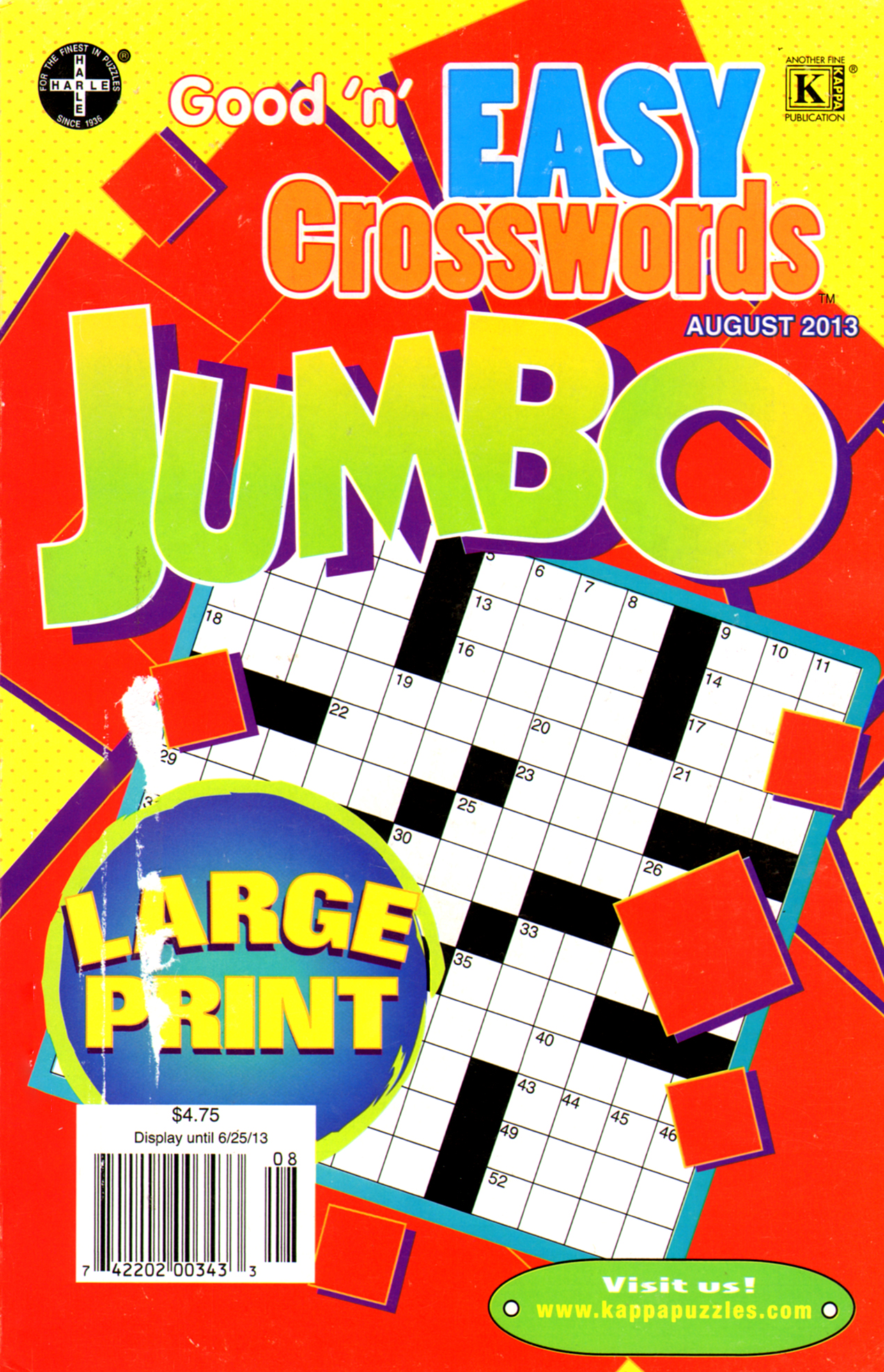 Good-N-Easy-Crosswords-Jumbo August 01, 2013 Issue Cover