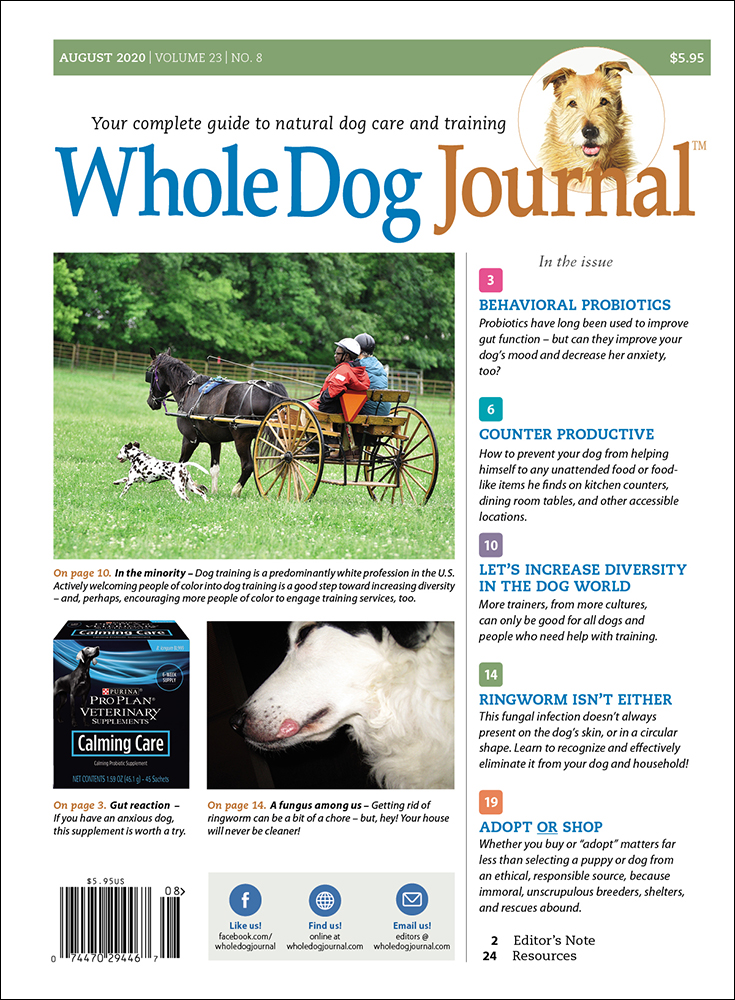Whole-Dog-Journal August 01, 2020 Issue Cover