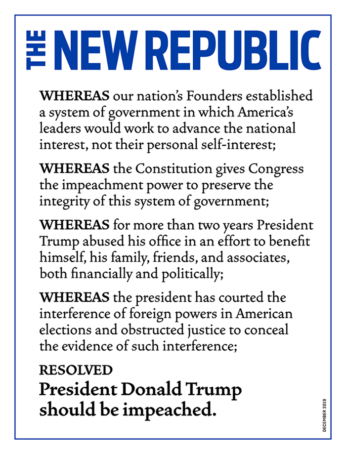 The-New-Republic December 01, 2019 Issue Cover