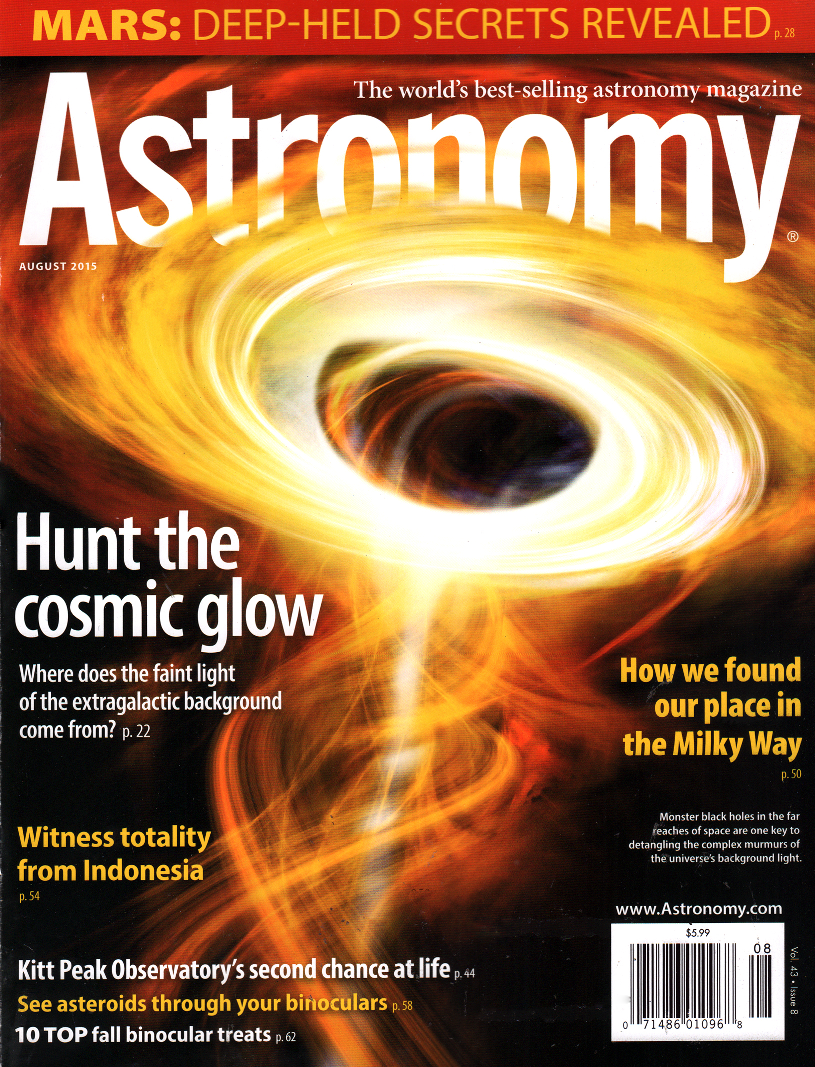 Astronomy August 01, 2015 Issue Cover